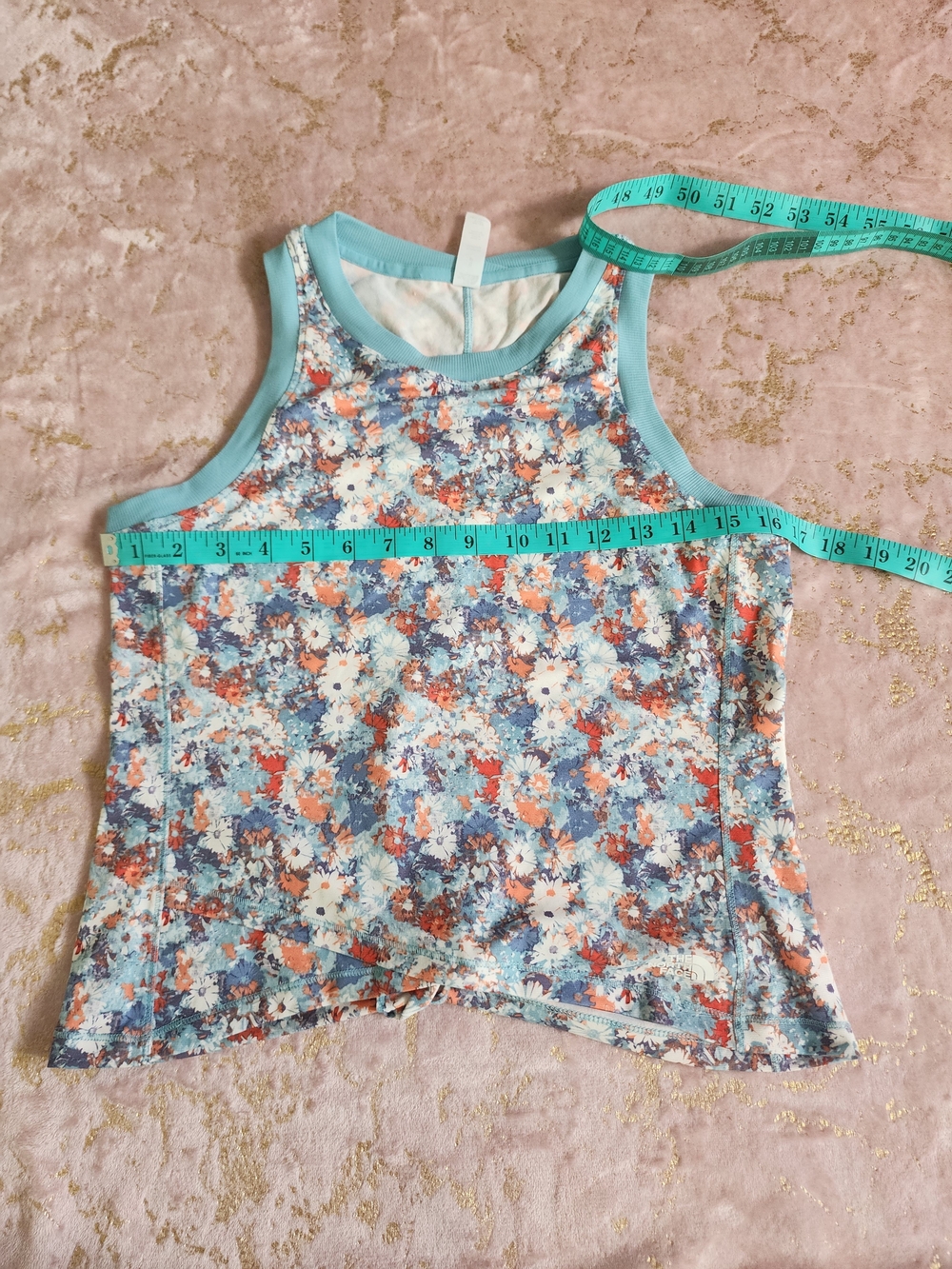 THE NORTH FACE | Floral Print Tank Top with Blue Trim - Women's - Picture 10 of 11
